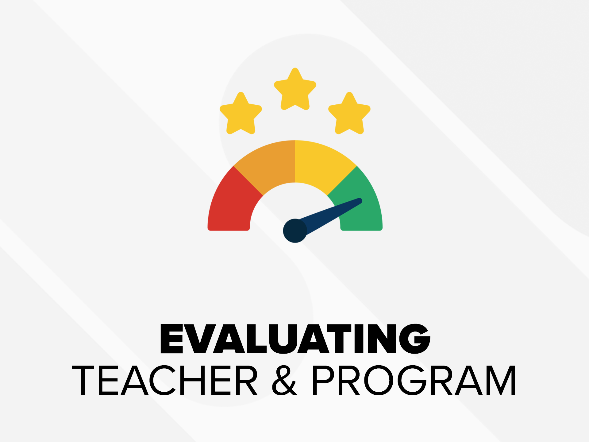 Evaluating teacher and program